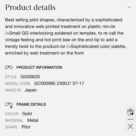 Gucci Web Aviator Sunglasses Frame - Picture 11 of 15